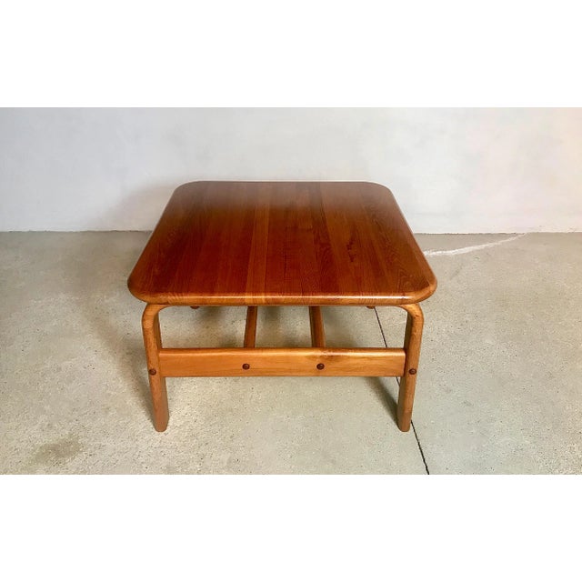 Danish Square Solid Teak Side or Coffee Table, 1960s For Sale - Image 16 of 16