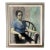 Large Vintage Impressionist Woman Portrait Oil Painting For Sale