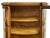 Antique American Tiger Oak Bowfront Curio Cabinet With Bent Glass, C. 1900 For Sale - Image 10 of 13