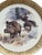 Neoclassical 1918 Schumann Bavaria Hand-Painted Porcelain Cabinet Plate, Wild Boar Scene. For Sale - Image 3 of 4