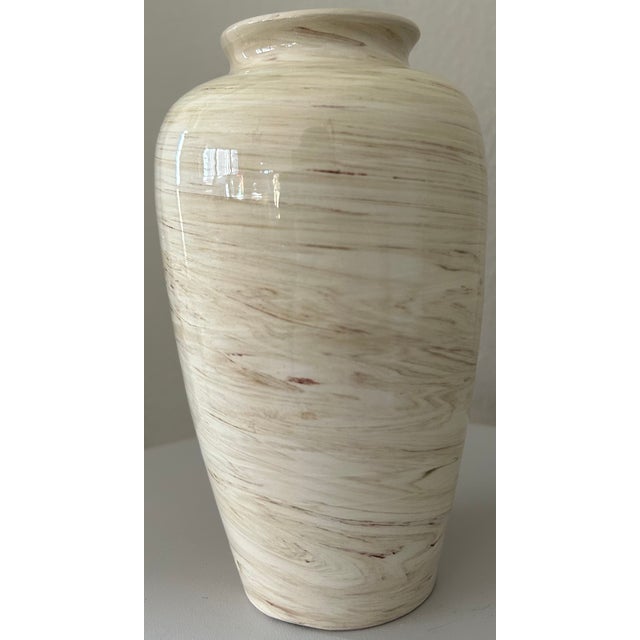 Mid-Century Modern Vintage Italian Flavia Ceramic Vase For Sale - Image 3 of 9