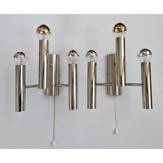 - very rare type - rare in pair - beautiful style of lighting This piece is attributed to the mentioned designer/maker. It...