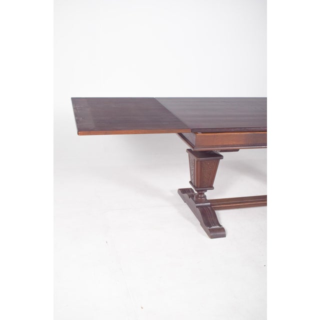 Portuguese Rectangular Extendable Dining Table, 1930 For Sale - Image 6 of 9