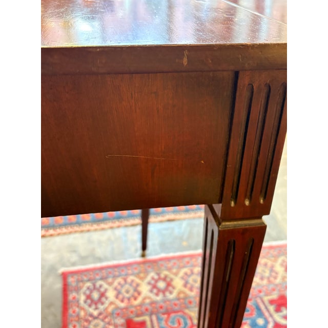 19th Century Antique Mahogany Federal Style Drop Leaf Table For Sale - Image 10 of 12
