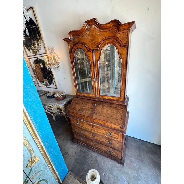 Traditional 19th C. Italian Walnut Secretary For Sale - Image 3 of 8