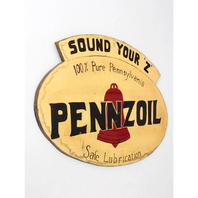American Vintage Pennzoil Sign For Sale - Image 3 of 10