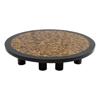 Tigers Eye Coffee Table by Etienne Allemeersch, 1970s For Sale