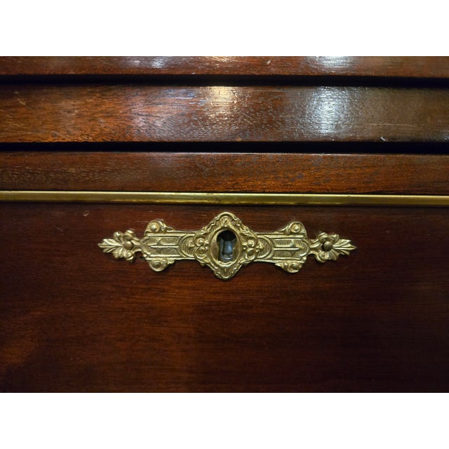 Early 20th Century French Louis XVI Style Marble-Top Secrétaire À Abattant With Hidden Desk For Sale - Image 9 of 9