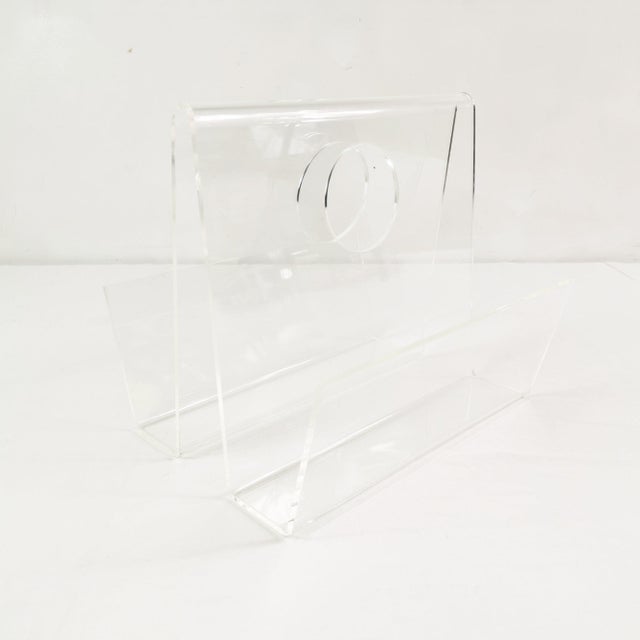 Modern Magazine Rack, Italy, 1970s For Sale - Image 8 of 10