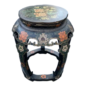 1980s Vintage Chinoiserie Side Table