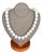 Mid Century Blue Lace Agate Beaded Necklace For Sale