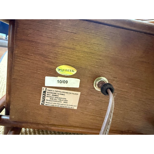 Fabulous Palecek Vintage Bamboo Table Lamps, 2009, a Pair For Sale In Orlando - Image 6 of 6