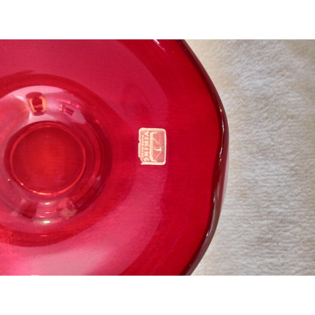 1960s Vintage 1960's Viking Epic #6602 Ruby Bon Bon 6 1/2" For Sale - Image 5 of 6