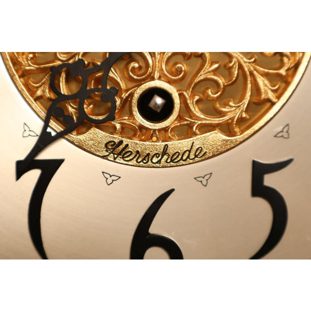 Herschede Burl Wood Five Tube Grandfather Clock For Sale - Image 15 of 18