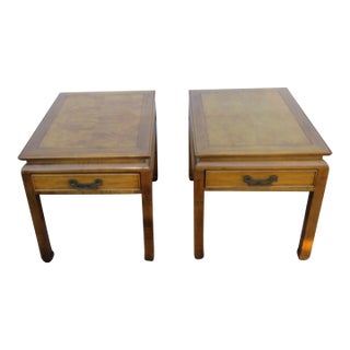 Century Furniture Hollywood Regency Pair of Side End Tables 6262 For Sale