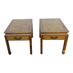 Century Furniture Hollywood Regency Pair of Side End Tables 6262