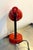 1960s Mid Century Modern Red Metal Articulating Desk Lamp For Sale - Image 4 of 5