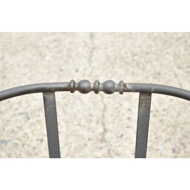 Early 21st Century Early 21st Century Meadowcraft Athens Wrought Iron Patio Lounge Chair. Attributed For Sale - Image 5 of 12