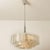 Glass Cylindrical 3 Tier Ice Glass Chandelier attributed to Doria Leuchten, 1960s For Sale - Image 7 of 18
