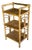 Vintage Bamboo and Rattan Three-Tier Shelf, 1970s For Sale