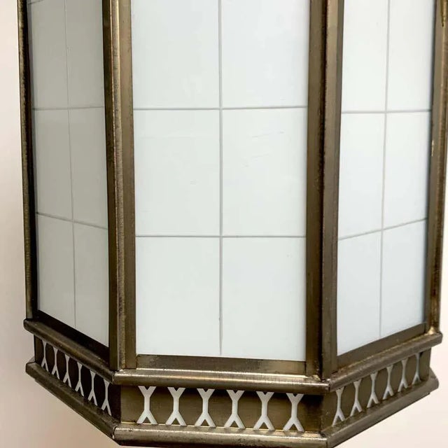 Early 20th Century Art Deco Octagon Lantern From the El Cid Theatre, Los Angles For Sale - Image 4 of 11
