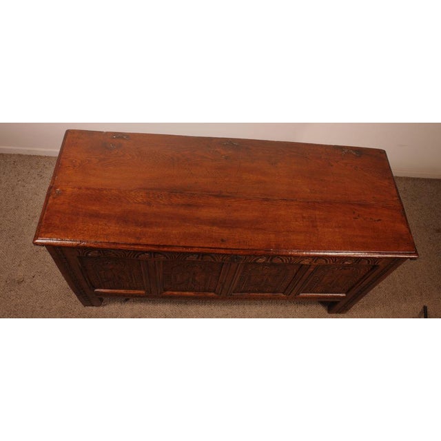 17th Century Oak Chest For Sale - Image 11 of 17