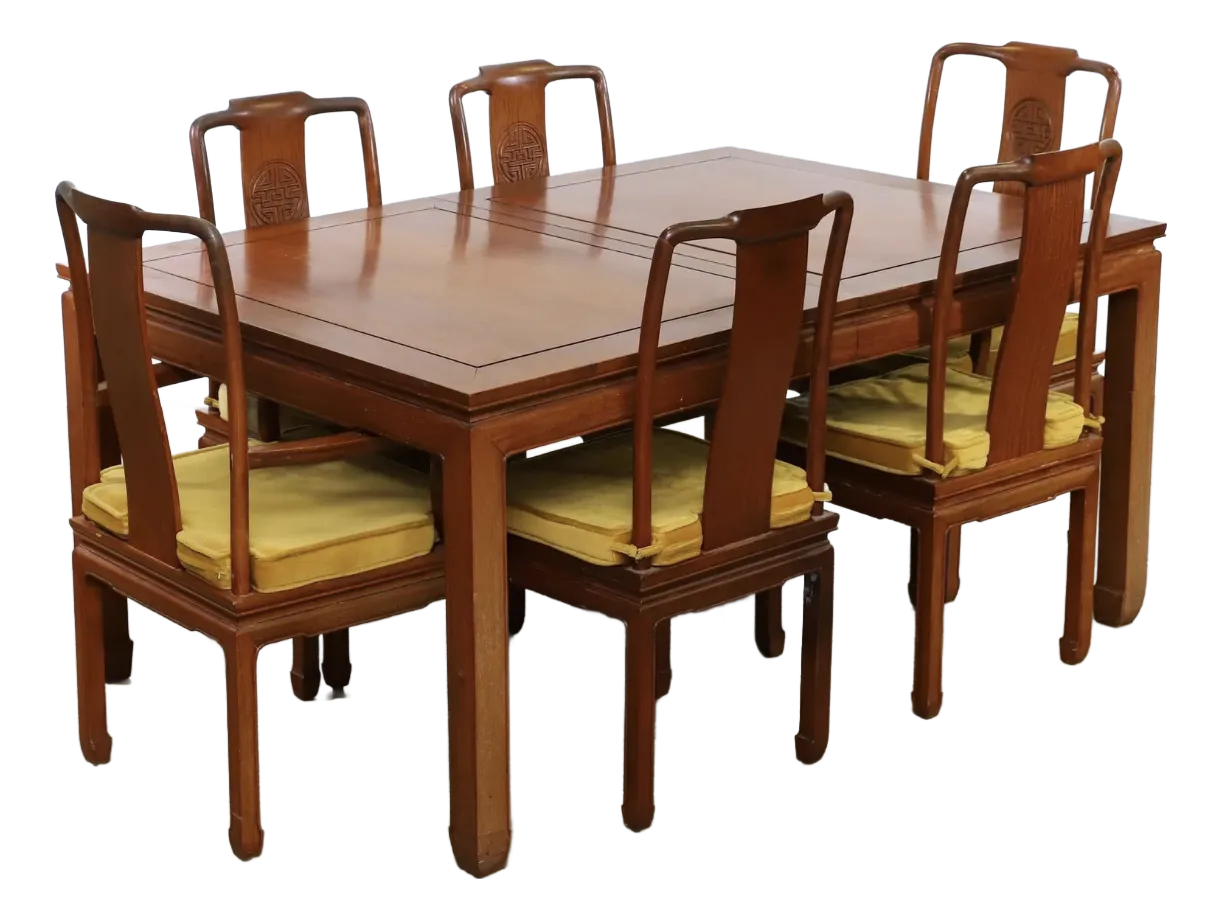 Mid 20th Century George Zee & Co. Anglo-Chinese Teak Extendable