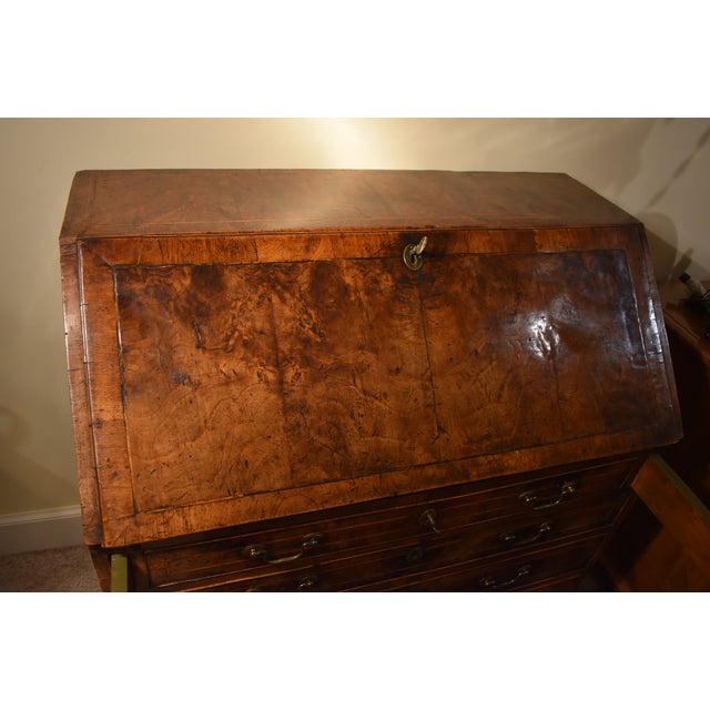 18th Century English Chippendale Walnut Slide Front Desk For Sale - Image 5 of 8
