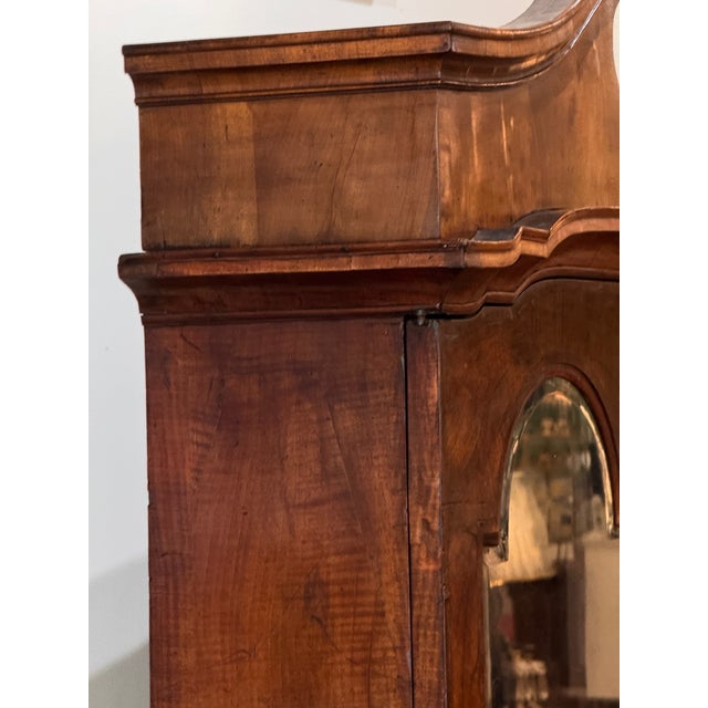 Early 18th Century Dutch Baroque Burl Walnut Drop-Front Secretary Desk For Sale - Image 15 of 18