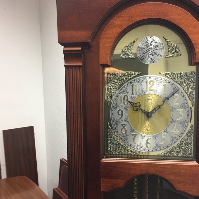 Ridgeway Tempus Fugit Colonial Style Grandfather Clock Chairish