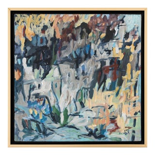 Laurie MacMillan "Great Outdoors" Abstract Painting, Framed For Sale