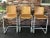 1960s Midcentury Modern Bent Plywood Bar Stools- Set of 3 For Sale - Image 4 of 4