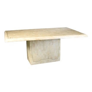 MCM Tessellated Stone Rectangular Dining Table For Sale