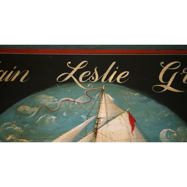 Antique Chest of Drawers with Hand-Painted Nautical Ships, Bristol, United Kingdom, 1892 For Sale - Image 6 of 18
