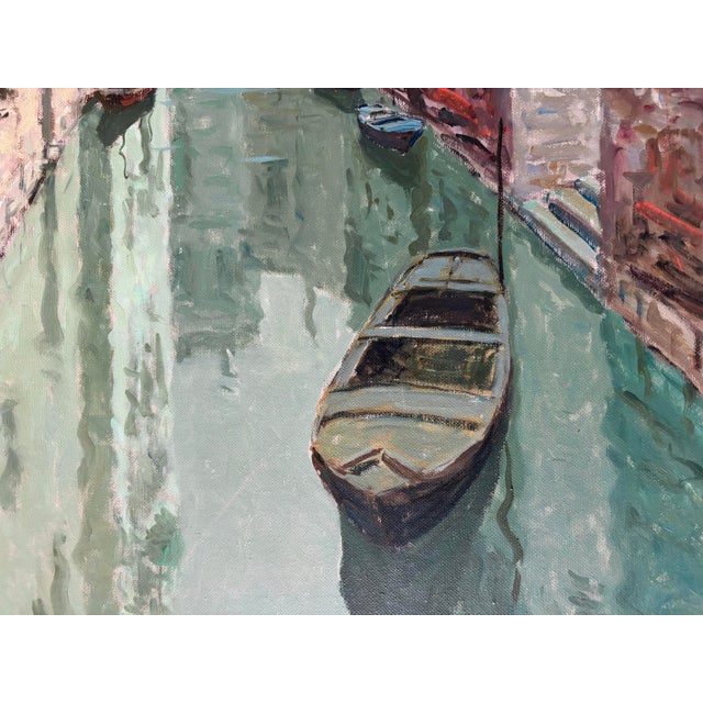 1950s Italian Oil Painting by Guiseppe Marino (1916-1975), Framed For Sale - Image 9 of 12