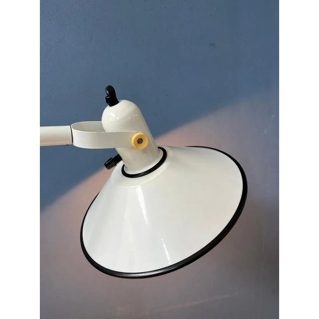 1970s Mid-Century White Anvia Desk Table Lamp, 1970s For Sale - Image 5 of 11