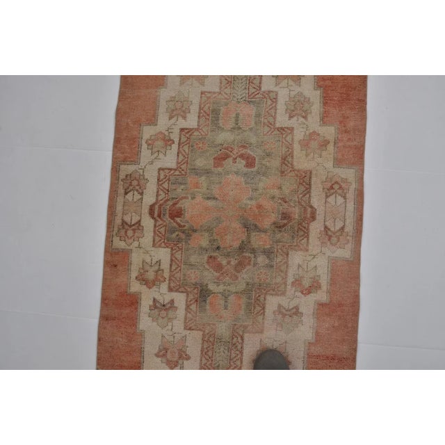 Sand 1950s Soft Terracotta and Sand Medallion Rug For Sale - Image 8 of 10