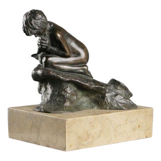 Vincenzo Gemito, Fisherman Sculpture, Bronze For Sale