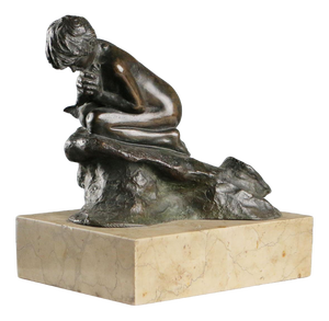 Vincenzo Gemito, Fisherman Sculpture, Bronze