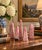 A handsome collection of five vintage solid marble obelisks, executed in richly varied shades of rose pink, blush, and...