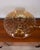 Metal Vintage Italian Amber Murano Glass Table Lamp, 1970s For Sale - Image 7 of 10