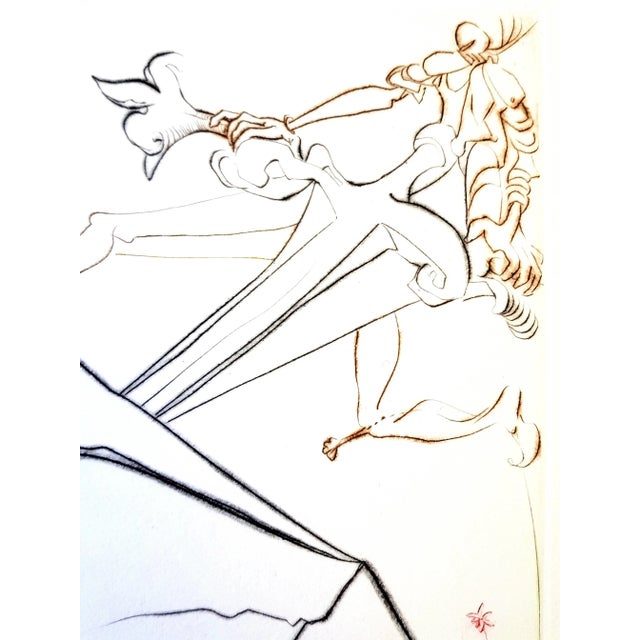 Early 21st Century Salvador Dali - The Marvellous Steps - Original Handsigned Etching 1975 For Sale - Image 5 of 8