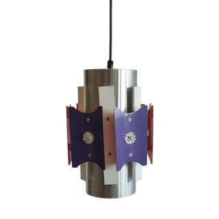 Funky Space Age Hanging Lamp attributed to Lakro, 1970s For Sale