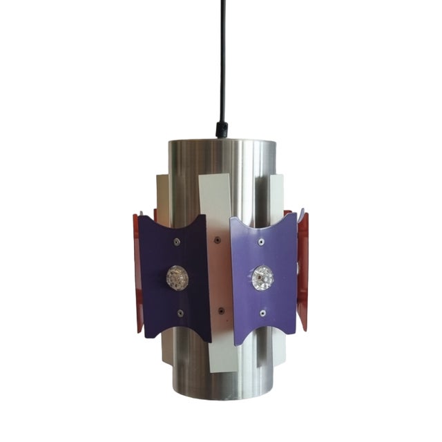 Funky Space Age Hanging Lamp attributed to Lakro, 1970s For Sale