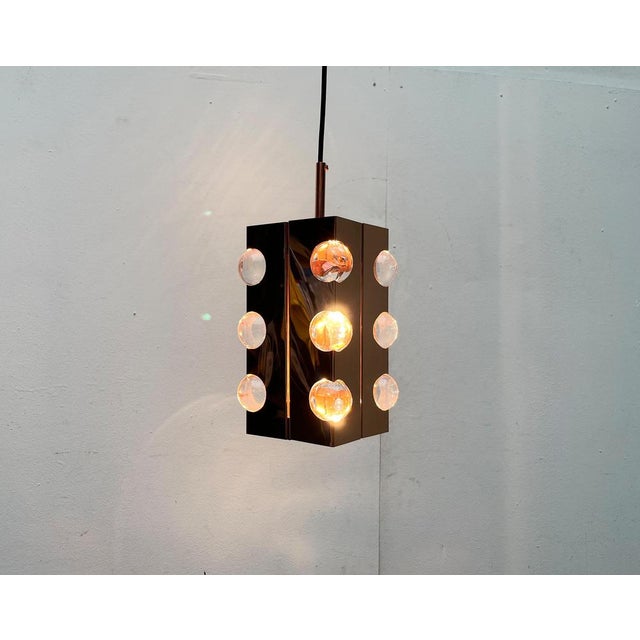 Mid-Century German Acryl and Copper Pendant Lamp from Cosack, 1960s For Sale - Image 5 of 18