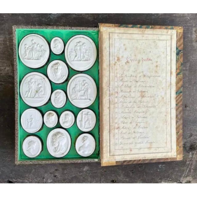 19th Century Italian Grand Tour Book of Plaster Intaglios by Giovanni Liberotti #3 For Sale - Image 5 of 12