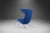 Metal Take a Line for a Walk Lounge Chair with Footrest in Blue Fabric by Alfredo Häberli for Moroso, Italy, circa 2000's For Sale - Image 7 of 11