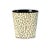 Worlds Away Matthew Izzo Home Wastebasket - Hand Painted Oval Tole Metal With Cheetah Design For Sale - Image 4 of 4