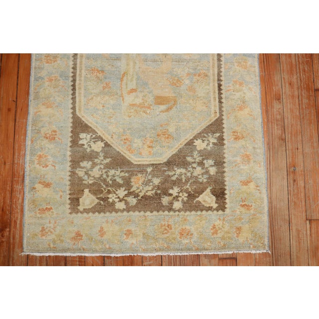 Persian Zabihi Collection Dramatic Persian Kurd Bidjar Antique Rug For Sale - Image 3 of 7