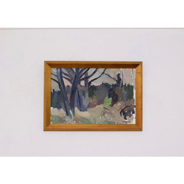 Bengt Crantz, Abstract Woodland, 1960s, Oil on Panel, Framed For Sale - Image 7 of 14